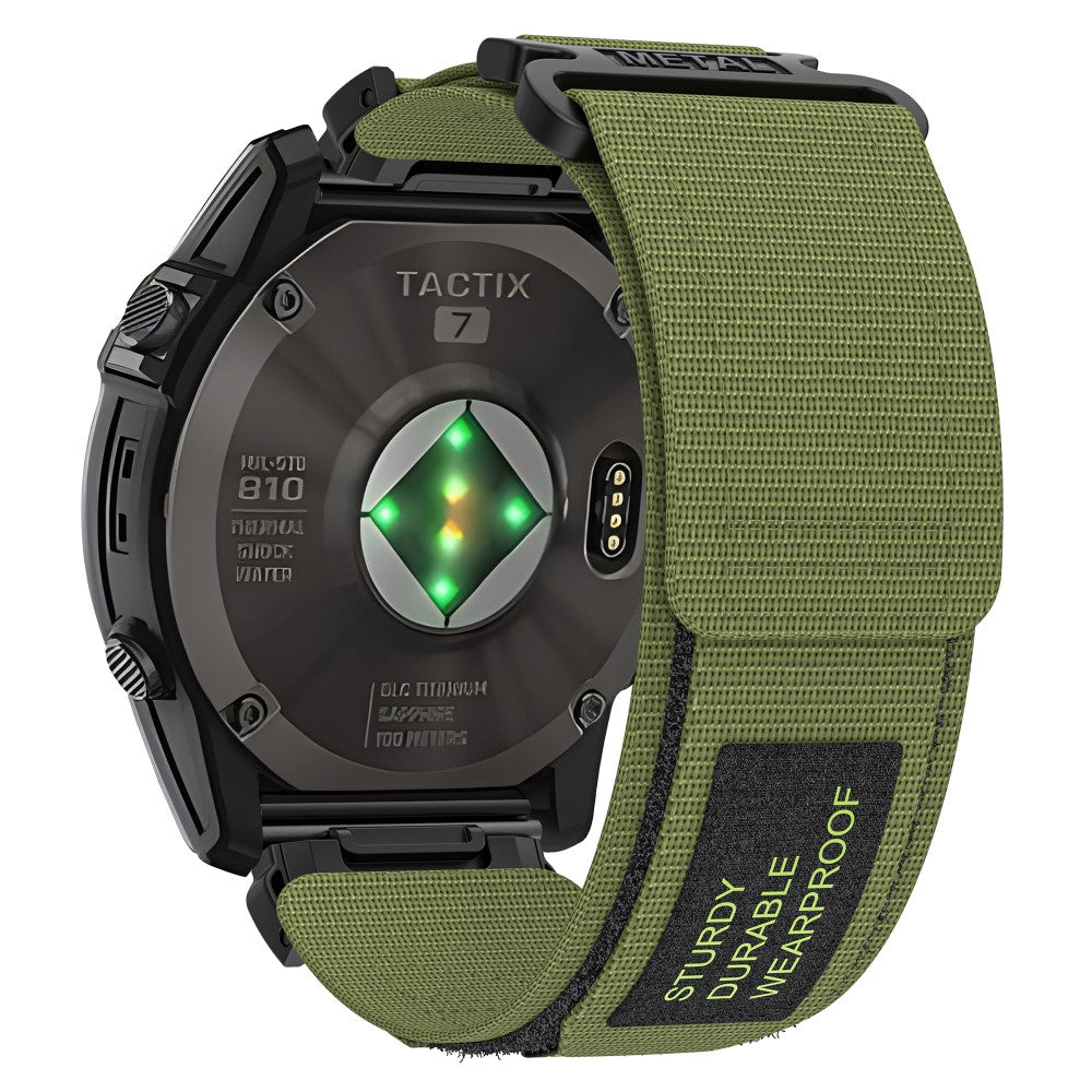 Garmin Fenix 7 / Forerunner 965 / 955 / 945 / 935 Watch band 22mm Rugged Nylon Sports Strap - Army Green#serie_3