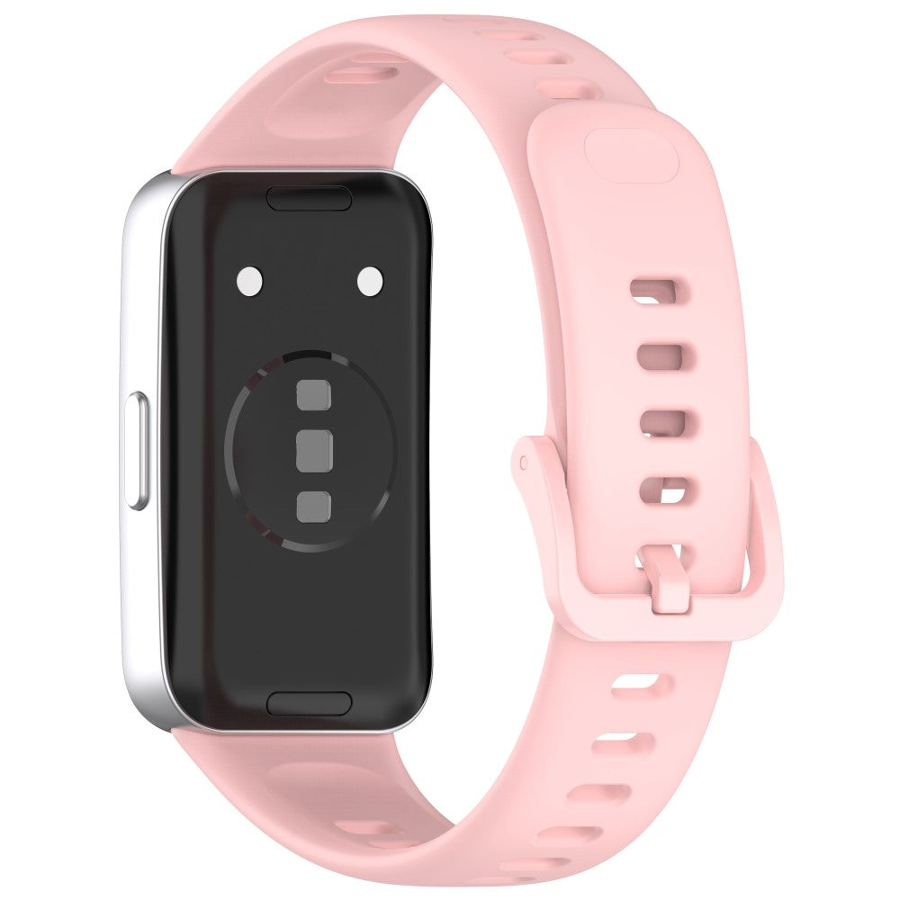 Huawei band 8 / 8 NFC / 9 / 9 NFC Glossy Silicone Watch Strap Replacement Watchband  - Pink#serie_4