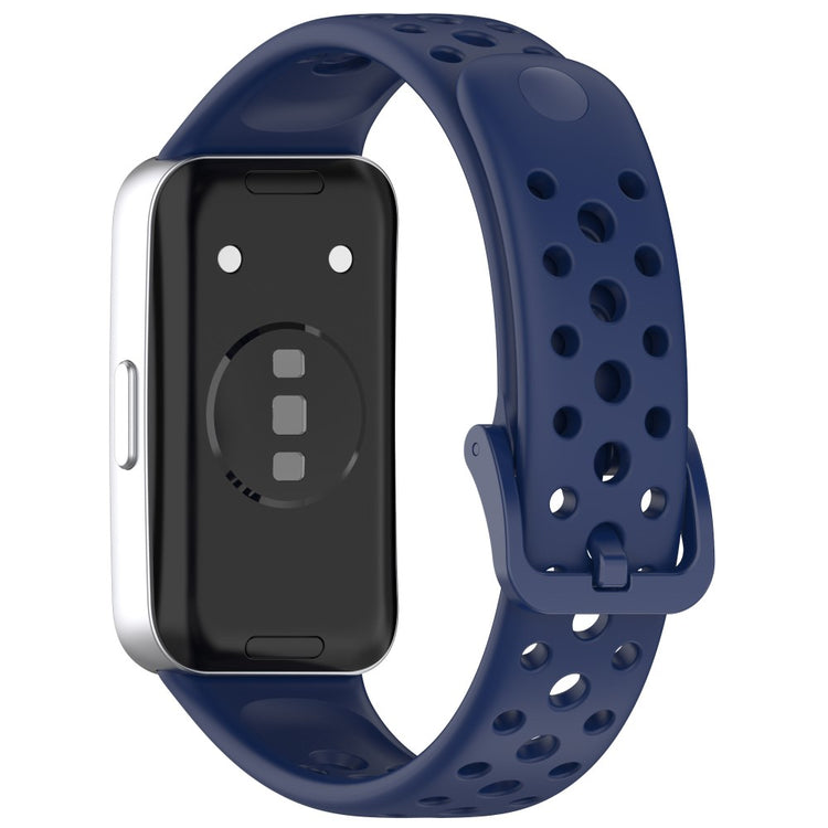 Huawei band 9 / 9 NFC / 8 / 8 NFC Breathable Holes Replacement bandsilicone Watch Strap - Dark Blue#serie_13