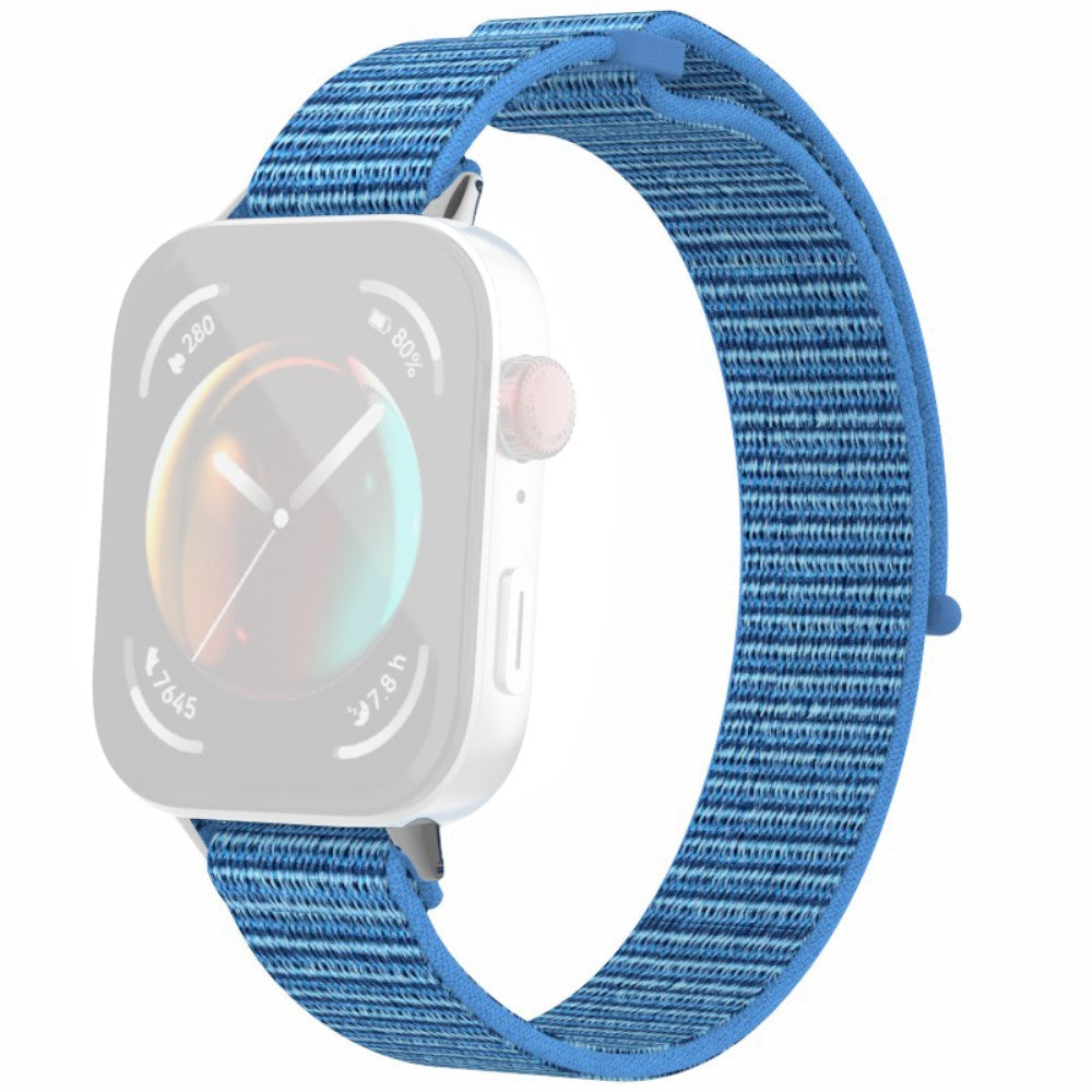 Huawei Watch Fit 3 Watch Strap Magic Tape Nylon Wrist band  - Lake Blue#serie_17