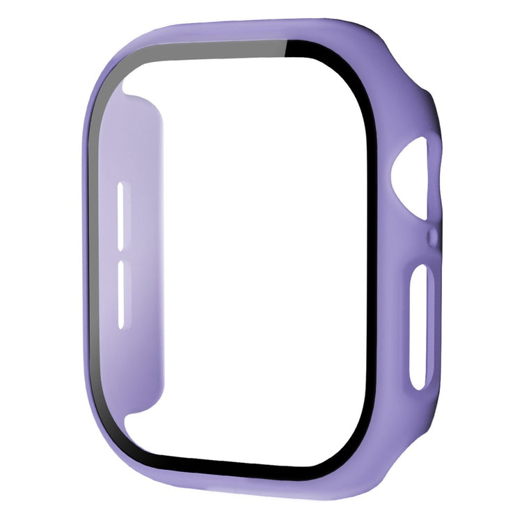 Apple Watch Series 10 42mm Protective Case All-Around Hard Bump Resistant Watch Cover with Tempered Glass Film - Purple#serie_14