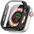 Flexibel Apple Watch Series 10 42mm Hoesje met Schermbeschermer in Glas en Siliconen / TPU