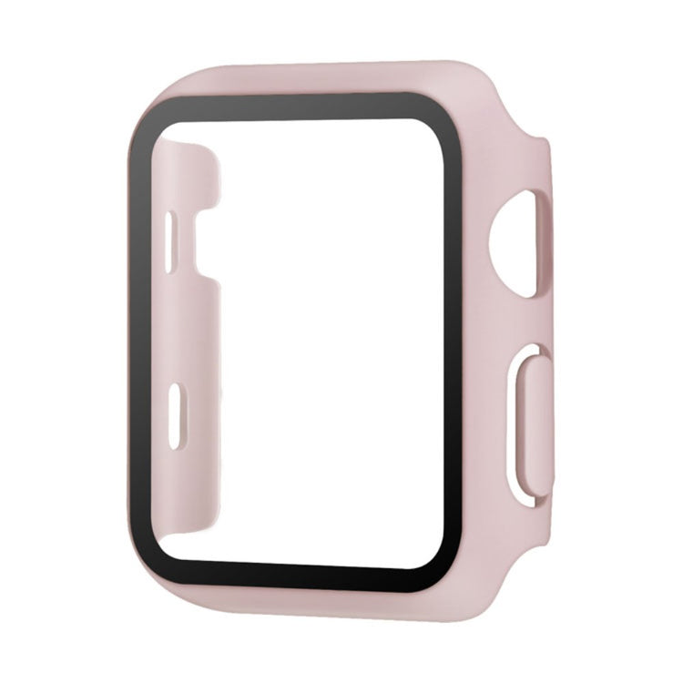 Apple Watch Series 10 46mm Watch Case Protective Hard Bump Resistant Cover with Tempered Glass Film - Pink#serie_2