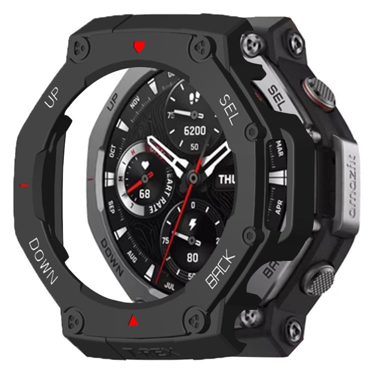 Huami Amazfit T-Rex 3 Watch Case Drop-Proof Hard PC Protective Cover - Black / Red / White#serie_3