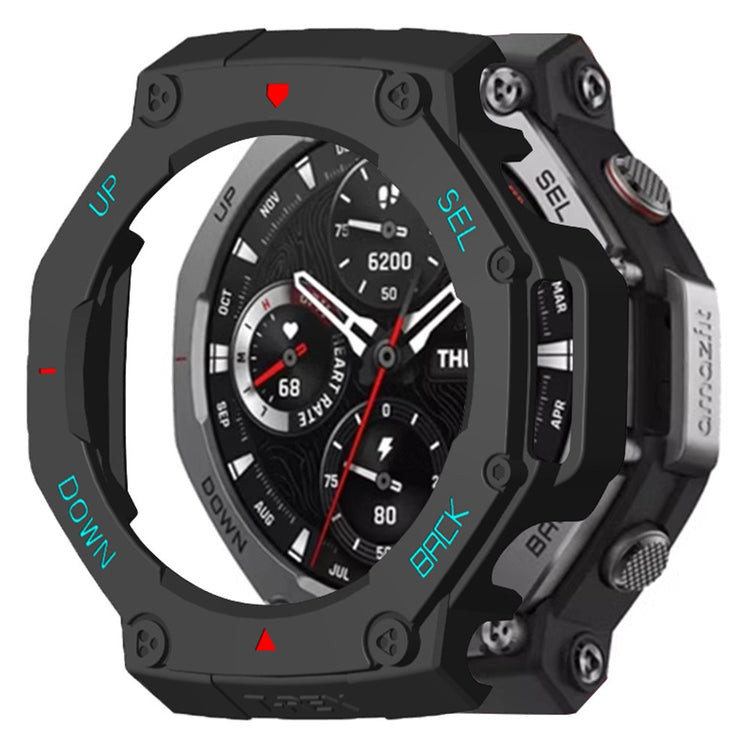 Huami Amazfit T-Rex 3 Watch Case Drop-Proof Hard PC Protective Cover - Black / Red / Blue#serie_5