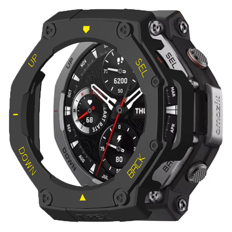 Huami Amazfit T-Rex 3 Watch Case Drop-Proof Hard PC Protective Cover - Black / Yellow#serie_6
