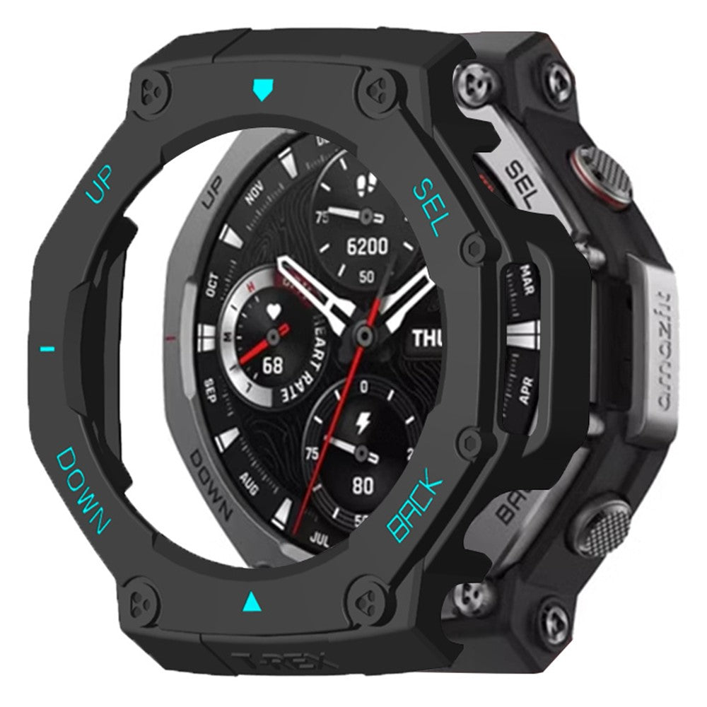 Huami Amazfit T-Rex 3 Watch Case Drop-Proof Hard PC Protective Cover - Black / Blue#serie_7