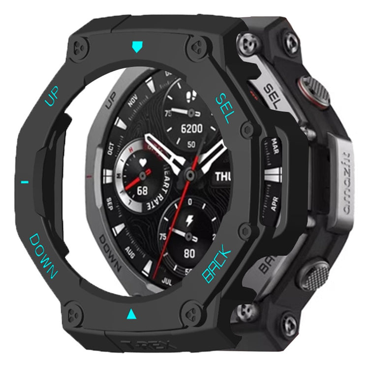 Huami Amazfit T-Rex 3 Watch Case Drop-Proof Hard PC Protective Cover - Black / Blue#serie_7