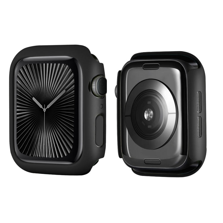 Apple Watch Series 10 46mm ENKAY HAT PRINCE Solid Color PC Watch Case Shockproof Cover - Black#serie_6