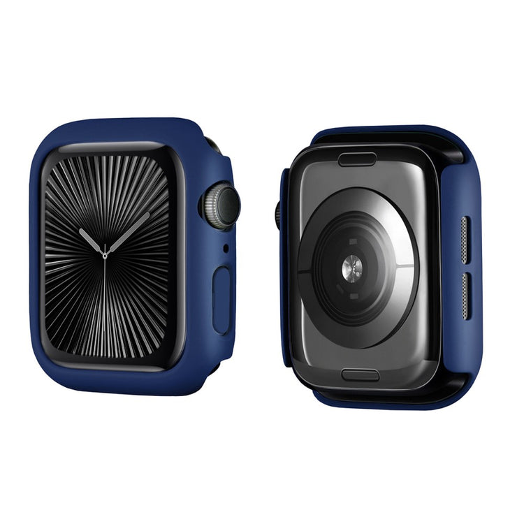 Apple Watch Series 10 46mm ENKAY HAT PRINCE Solid Color PC Watch Case Shockproof Cover - Dark Blue#serie_10