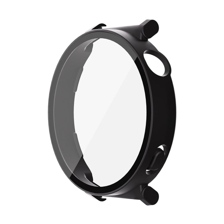 Huawei Watch GT 5 41mm ENKAY Hat-Prince 2-in-1 Rubberized Hard PC Frame with 9H Tempered Glass Screen Protector - Black#serie_2