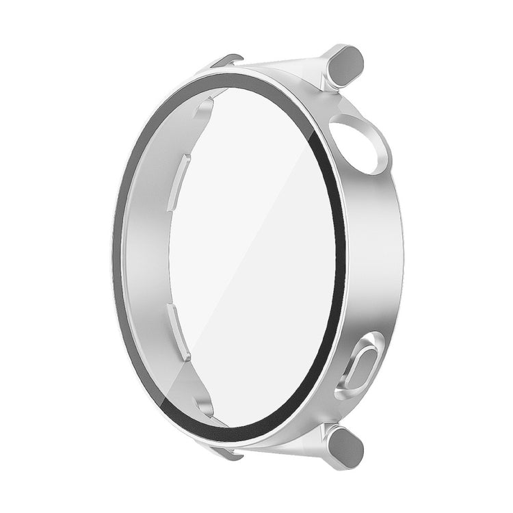 Huawei Watch GT 5 41mm ENKAY Hat-Prince 2-in-1 Rubberized Hard PC Frame with 9H Tempered Glass Screen Protector - Silver#serie_6