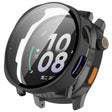 Opvallend Mooi Xiaomi Watch S4 Hoesje met Schermbeschermer in Glas en Siliconen / TPU