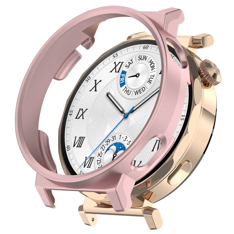 Huawei Watch GT 5 Pro 42mm Protective Case Hollow-Out PC Watch Frame Cover - Rose Gold#serie_3