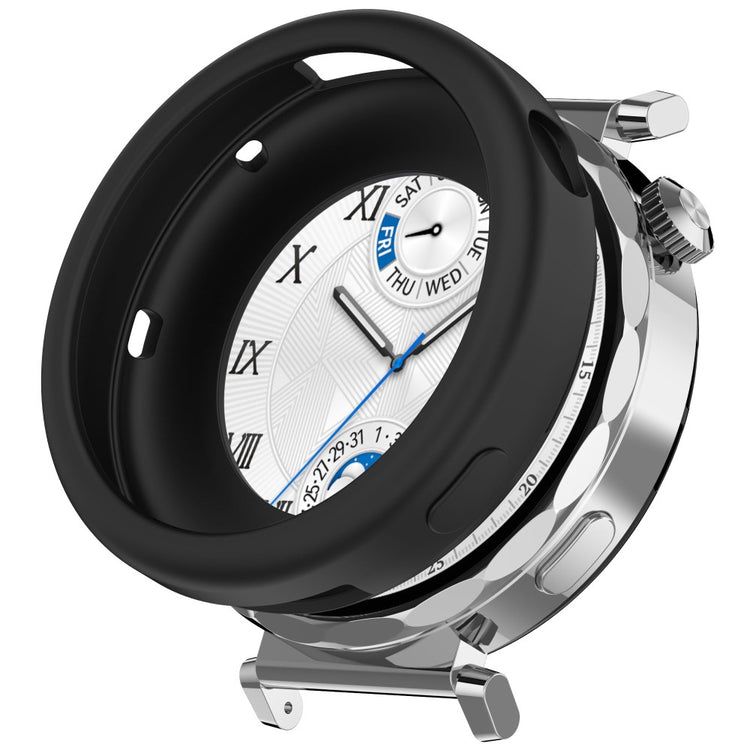 Huawei Watch GT 5 41mm / Watch GT 4 41mm Case Soft Silicone Protective Frame Cover - Black#serie_4