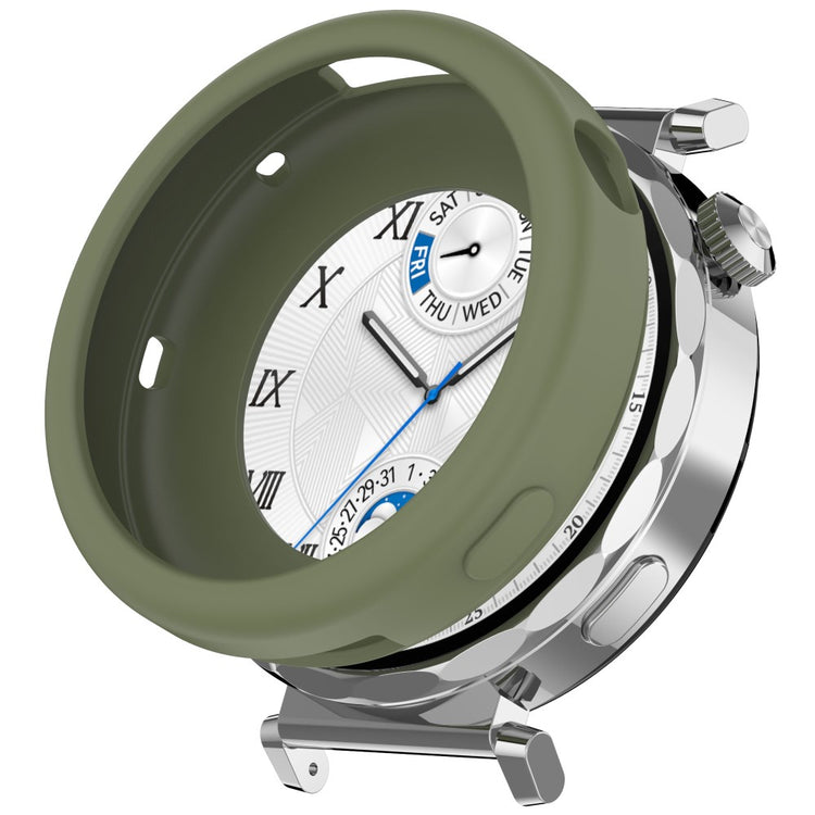Huawei Watch GT 5 41mm / Watch GT 4 41mm Case Soft Silicone Protective Frame Cover - Army Green#serie_10