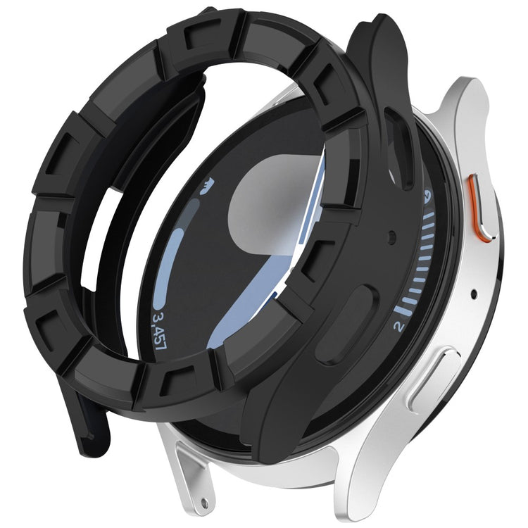 Samsung Galaxy Watch7 40mm Watch Case Hollow Armor Soft Flexible Watch Frame - Black#serie_3