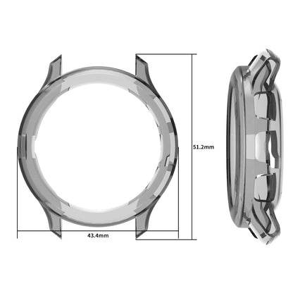 Garmin Venu 3S Half-Wrapped Case Hollow Flexible Shockproof Watch Cover - Transparent Blue#serie_4