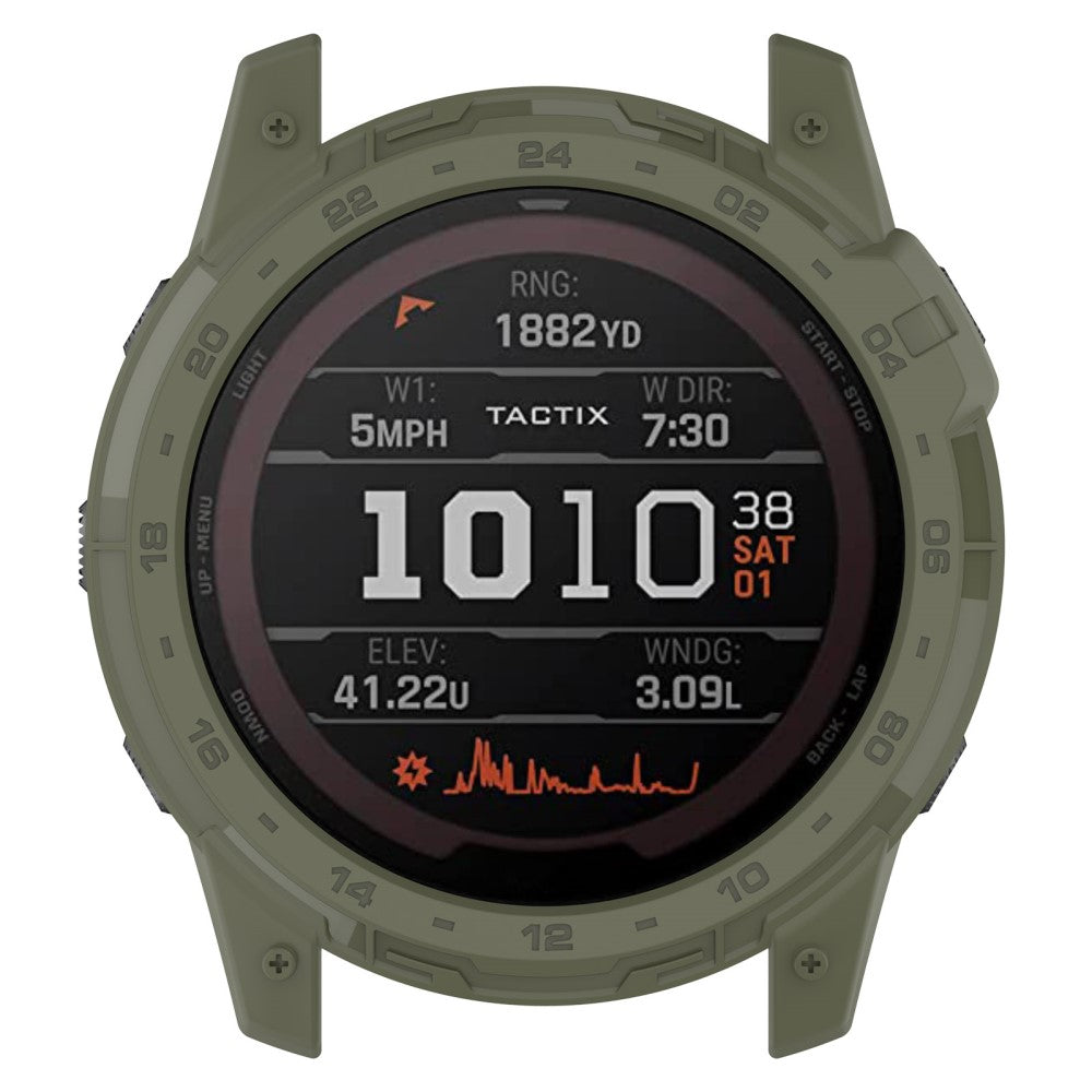 Beskyttende Silikone Bumper passer til Garmin Tactix 7 - Grøn#serie_3