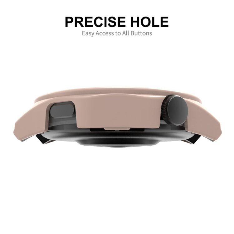 Rigtigt Flot Cover med Skærmbeskytter i Silikone passer til Huawei Watch GT 4 41mm - Pink#serie_2