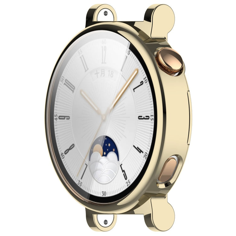 Fint Silikone Cover passer til Huawei Watch GT 4 41mm - Guld#serie_2