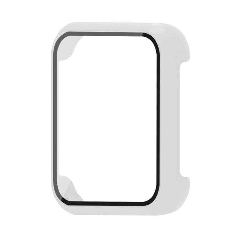 Mega Flot Cover med Skærmbeskytter i Silikone og Glas passer til Oppo Watch 3 - Hvid#serie_3