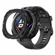 Huawei Horloge GT Cyber Hard Horloge Frame Hol beschermhoesje Hoesje - Zwart+Wit