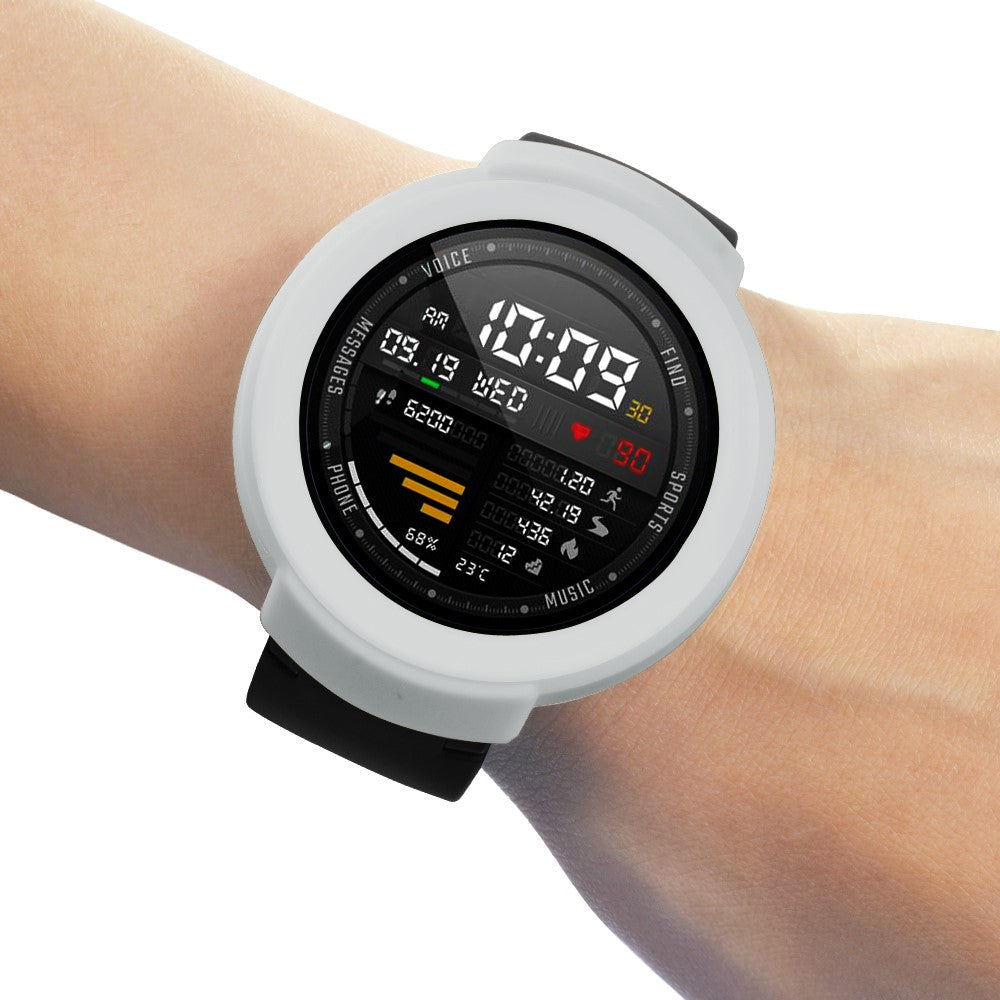 Huami Amazfit Verge / Verge Lite Silicone Bumper Frame Hollowed Protective Cover - Grey#serie_6