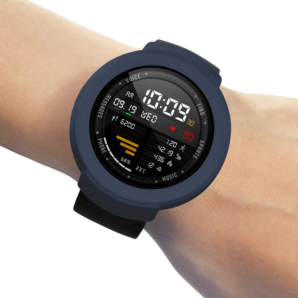 Beskyttende Silikone Universal Bumper passer til Amazfit Verge / Amazfit Verge Lite - Blå#serie_9