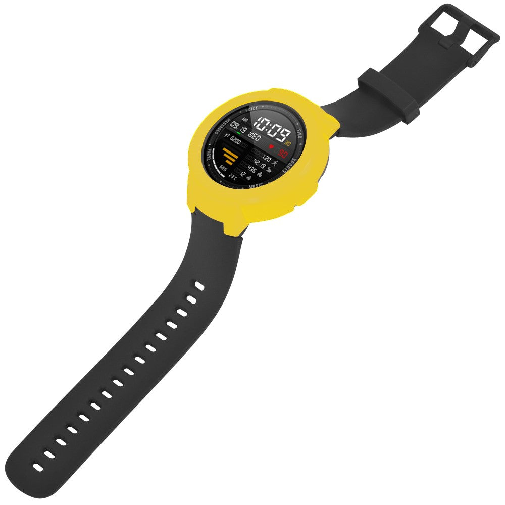 Beskyttende Silikone Universal Bumper passer til Amazfit Verge / Amazfit Verge Lite - Gul#serie_5