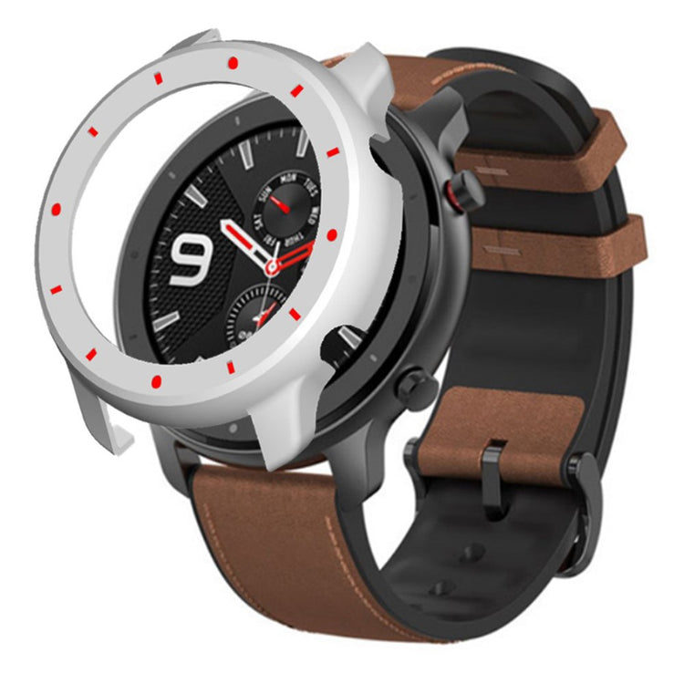 Beskyttende Silikone Bumper passer til Amazfit GTR 47mm - Hvid#serie_1