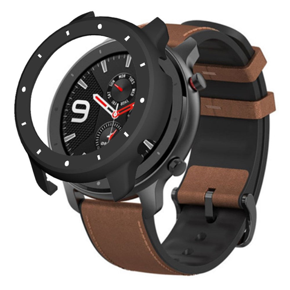 Beskyttende Silikone Bumper passer til Amazfit GTR 47mm - Sort#serie_2