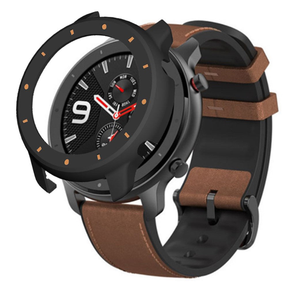 Beskyttende Silikone Bumper passer til Amazfit GTR 47mm - Sort#serie_4