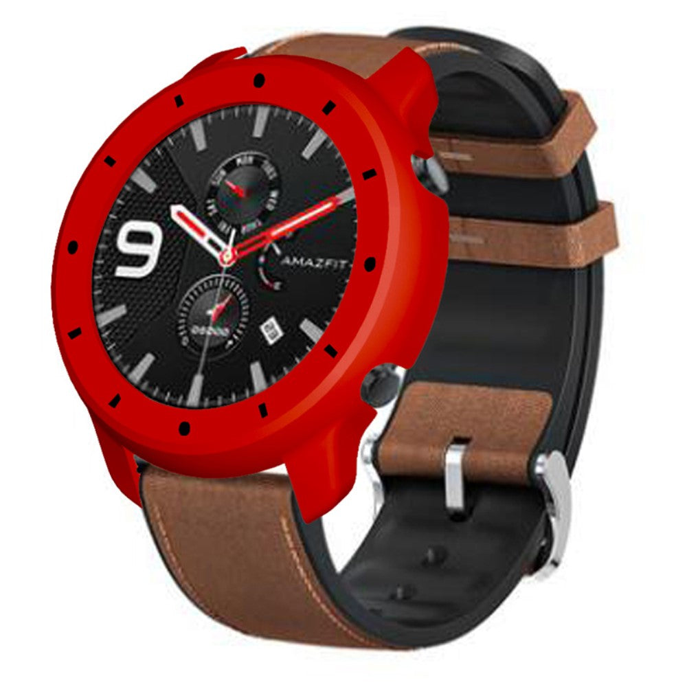 Beskyttende Silikone Bumper passer til Amazfit GTR 47mm - Rød#serie_5