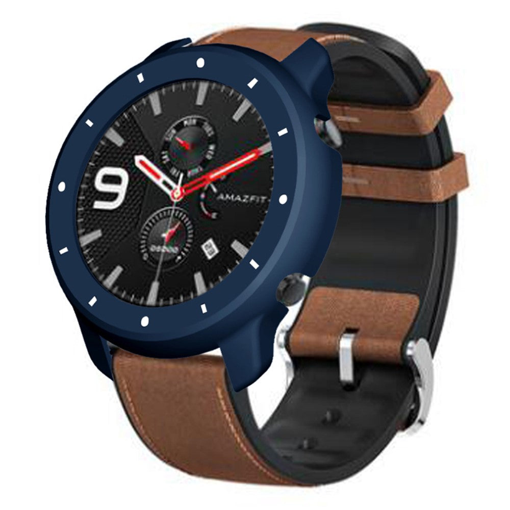 Beskyttende Silikone Bumper passer til Amazfit GTR 47mm - Blå#serie_6