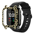 Haylou Solar LS02 Horloge Beschermhoes Patroon Gedrukt Slim-Fit Frame Hoesje - Luipaardprint