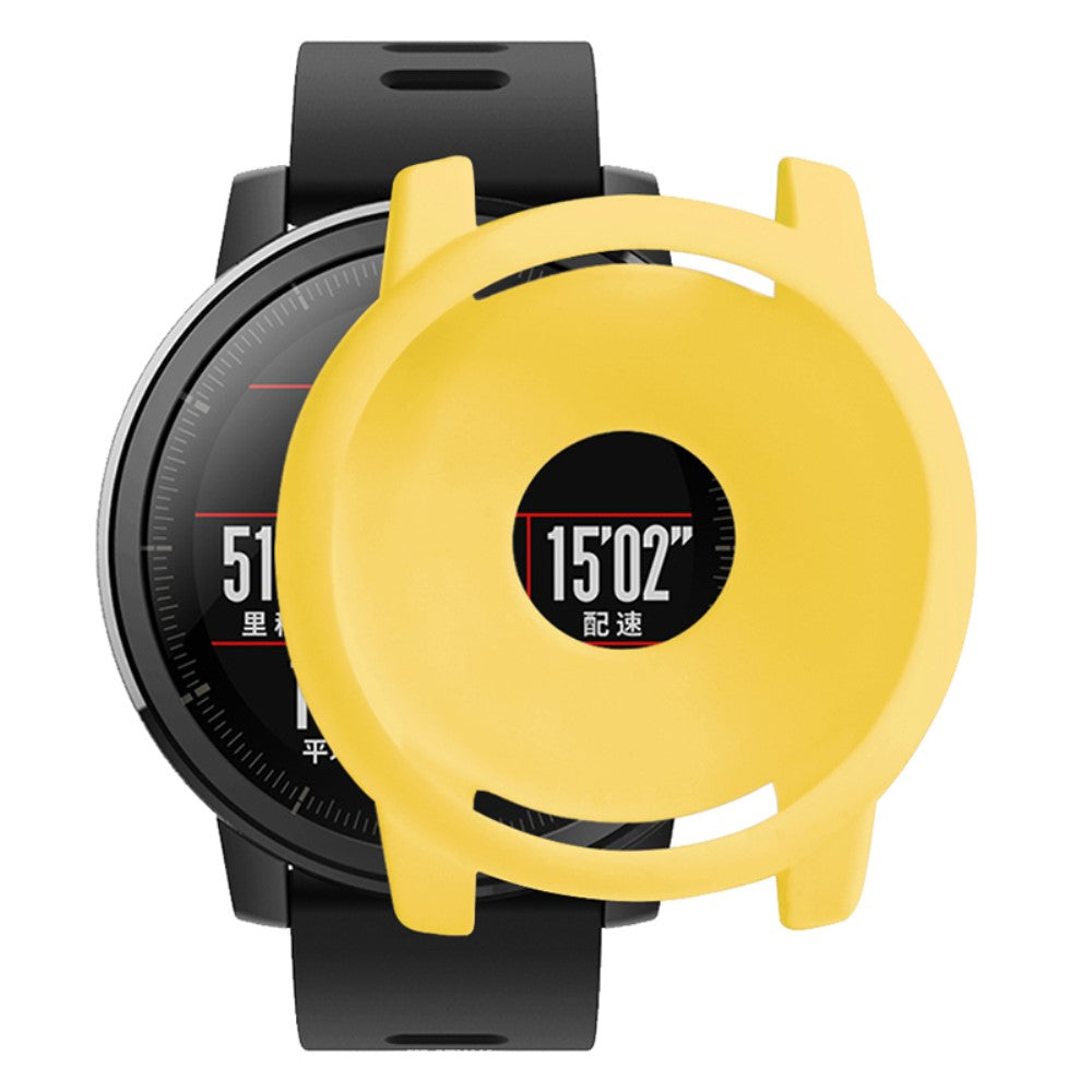 Beskyttende Silikone Bumper passer til Amazfit Stratos 2 \ 2s - Gul#serie_4