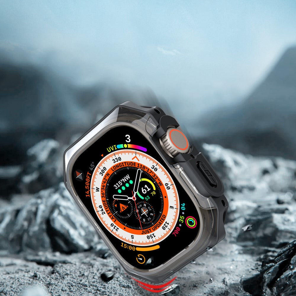 Meget Fint Silikone Cover passer til Apple Watch Ultra 2 / Apple Watch Ultra - Sort#serie_1