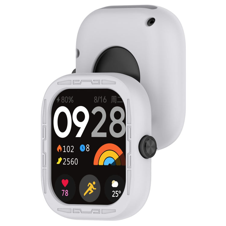 Beskyttende Silikone Cover passer til Xiaomi Redmi Watch 4 - Sølv#serie_2