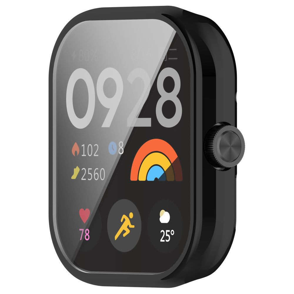 Godt Silikone Cover passer til Xiaomi Redmi Watch 4 - Sort#serie_3