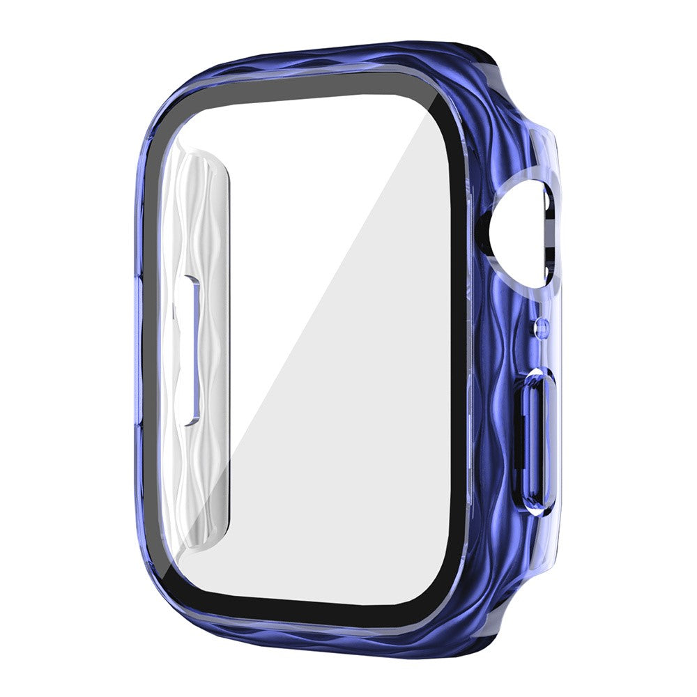 Mega Good Apple Watch Series 7 45mm / Apple Watch Series 9 45mm Universel Cover with Screen Protector in Glass - Blue#serie_5