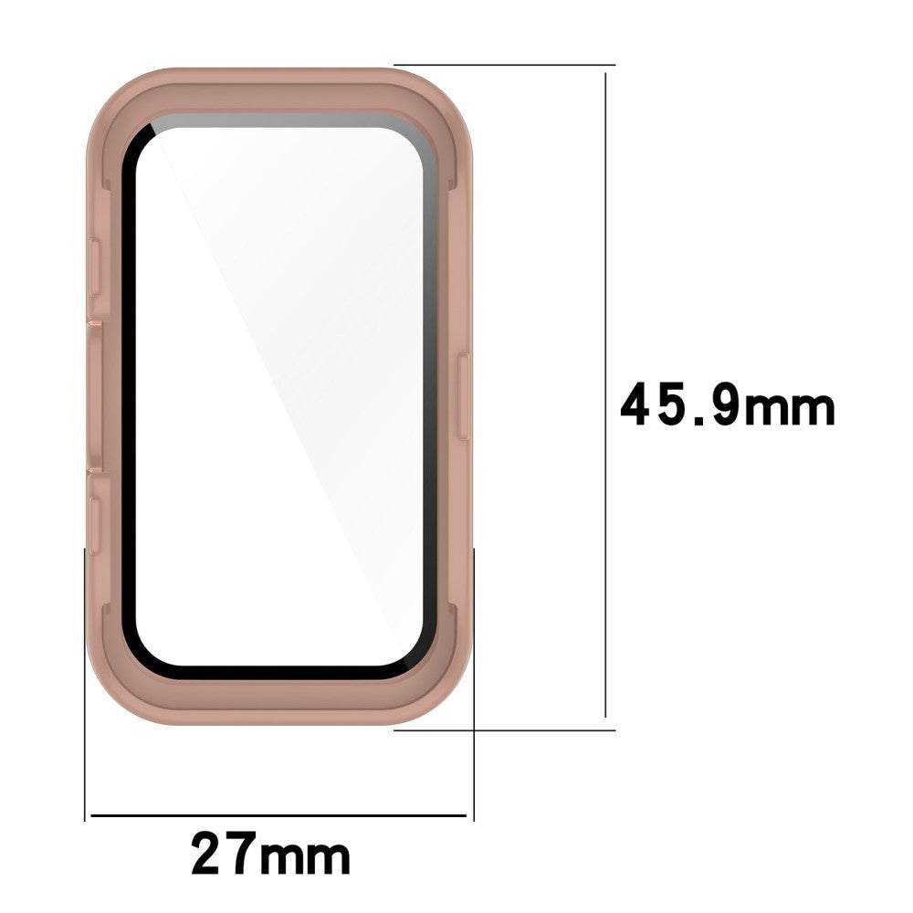 Super Good Huawei Band 8 / Huawei Band 9 Universel Cover with Screen Protector in Glass - Pink#serie_2