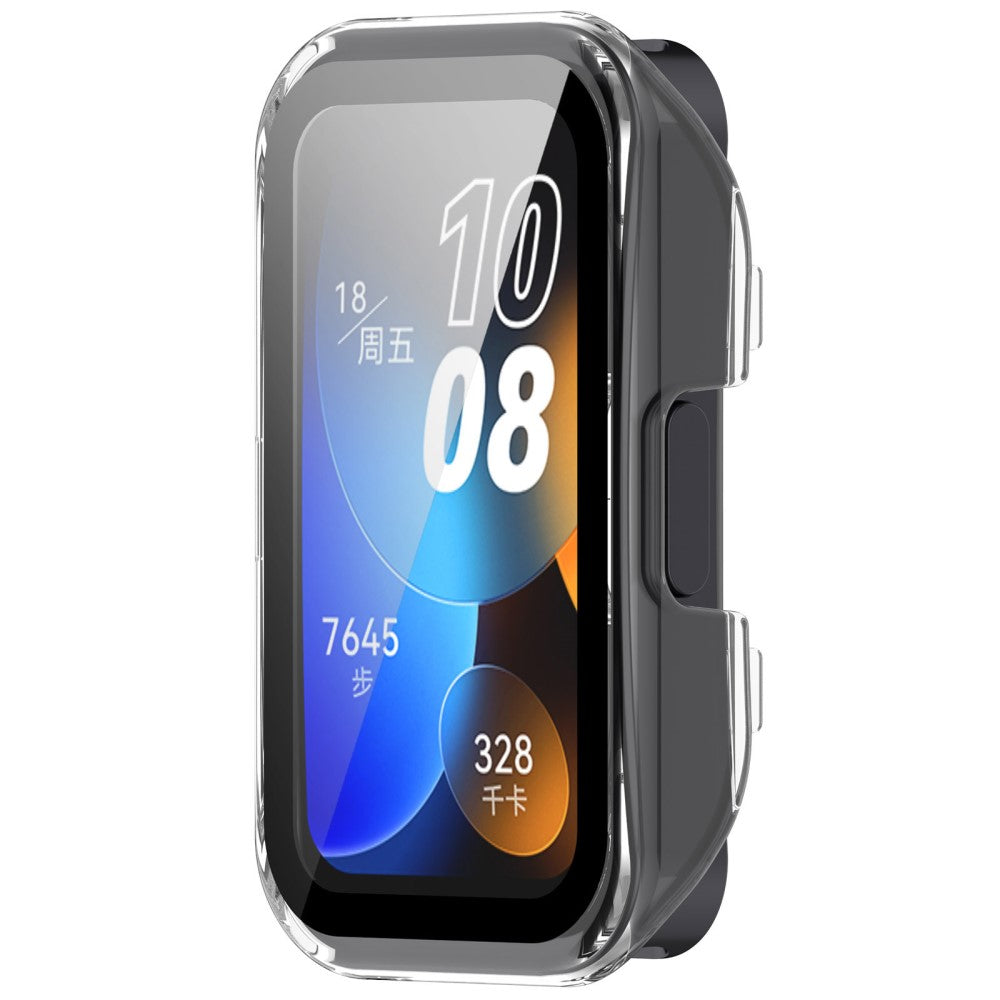 Super Good Huawei Band 8 / Huawei Band 9 Universel Cover with Screen Protector in Glass - White#serie_6