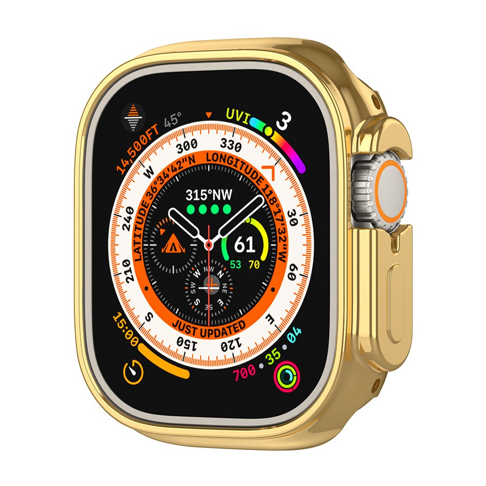 Apple Watch Ultra / Apple Watch Ultra 2 Flexible Silicone Universel Bumper - Gold#serie_2