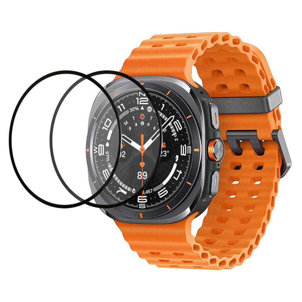 2-pack Samsung Galaxy Watch Ultra 47mm HD Clear Watch Screen Protector Silk Printing Tempered Glass Film#serie_1