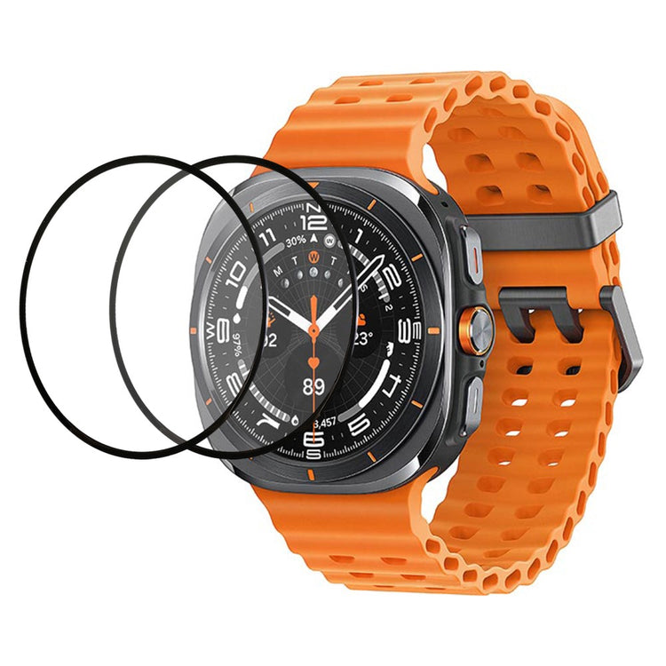 2-pack Samsung Galaxy Watch Ultra 47mm HD Clear Watch Screen Protector Silk Printing Tempered Glass Film#serie_1