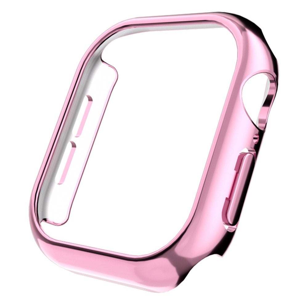 Apple Watch Series 10 42mm Case Electroplated Hollow Hard Bump Resistant Watch Protective Cover - Pink#serie_1