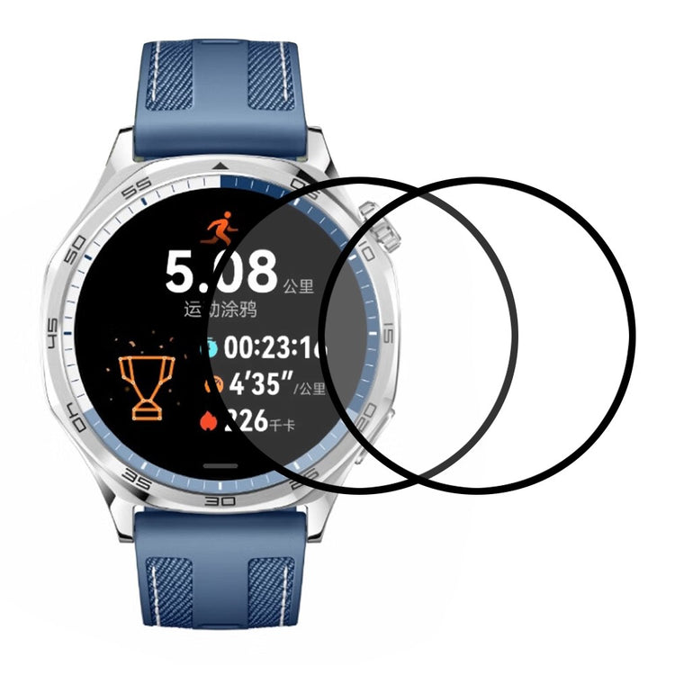2Pcs / Pack Huawei Watch GT 5 41mm Watch Screen Protector HD Clear PMMA Film (Black Edge) - Black#serie_1
