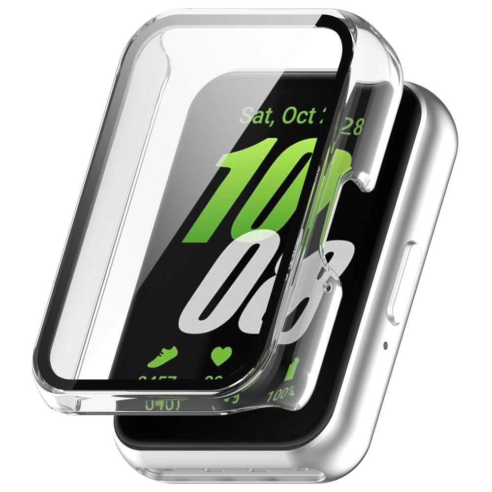 Mega Fashionable Samsung Galaxy Fit 3 Cover with Screen Protector in Plastic and Glass - Transparent#serie_11