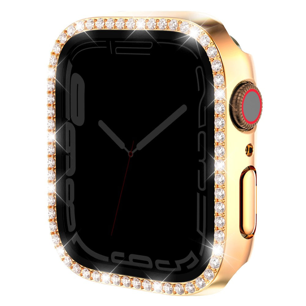 Mega Good Apple Smartwatch Universel Cover with Screen Protector in Rhinestone and Glass - Pink#serie_7